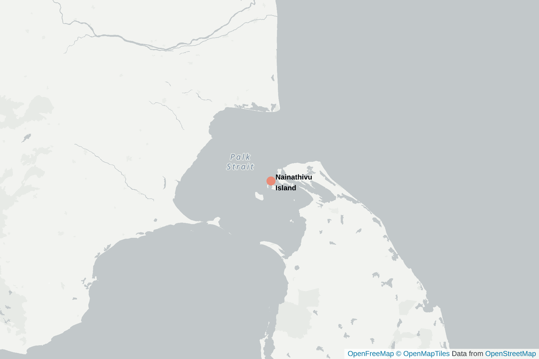 Karte von Nainathivu Island