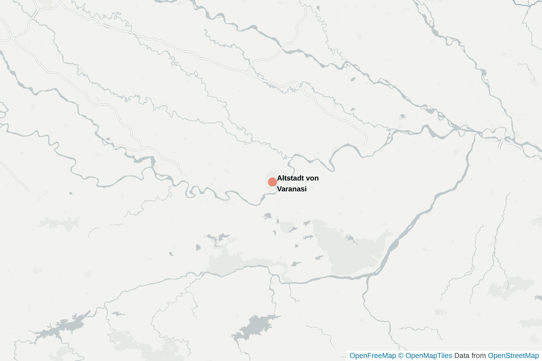 Karte von Altstadt von Varanasi